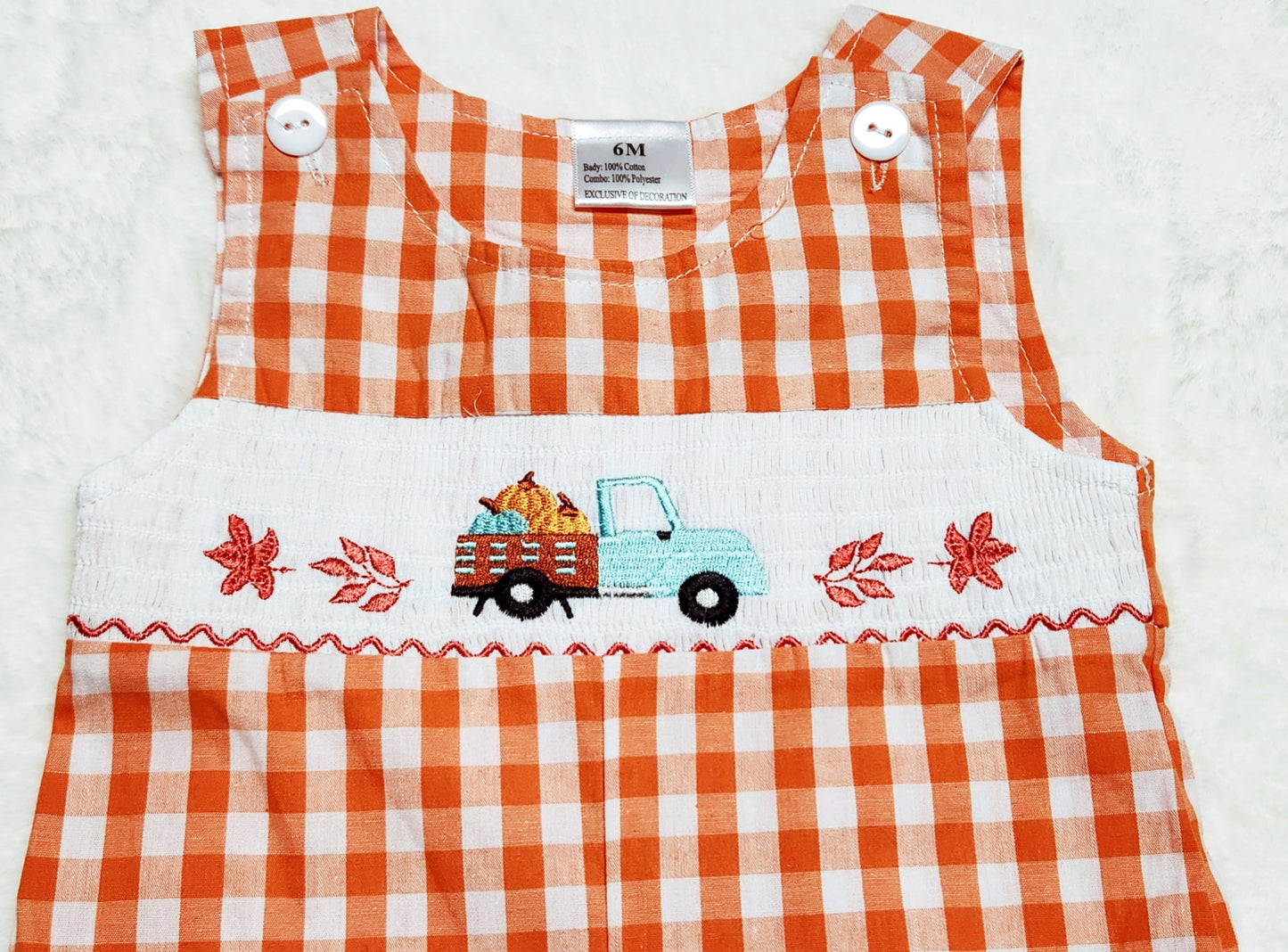 Orange Plaid Pumpkin Truck JonJon