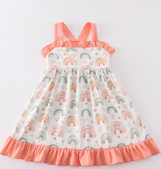 Rainbow Ruffle Dress