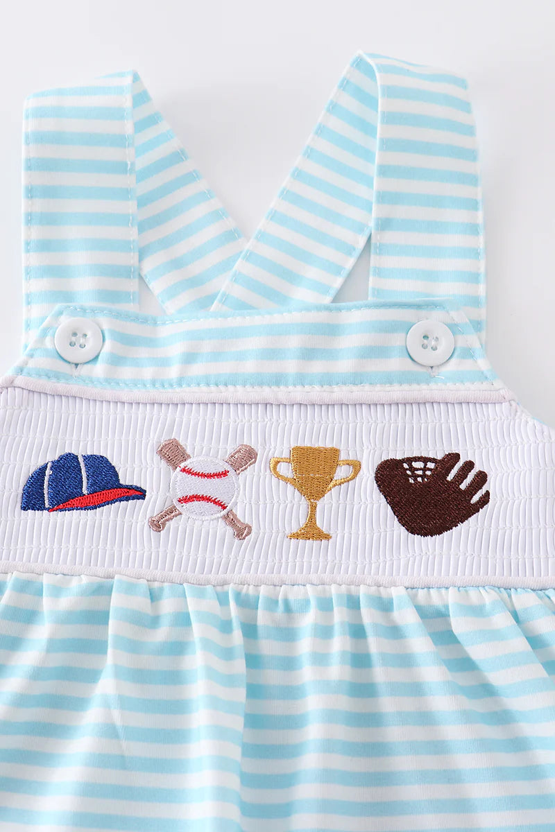 Take Me Out to the Ballgame Overall Romper