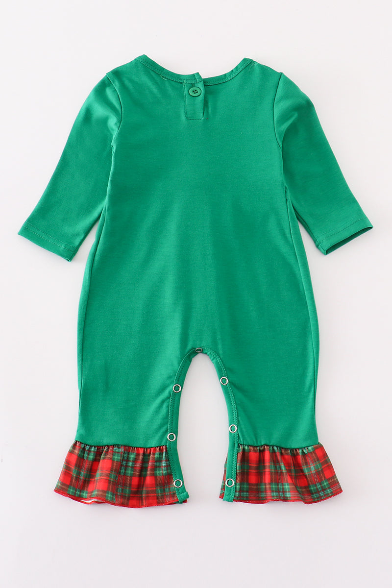 Festive Merry Christmas Ruffle Romper