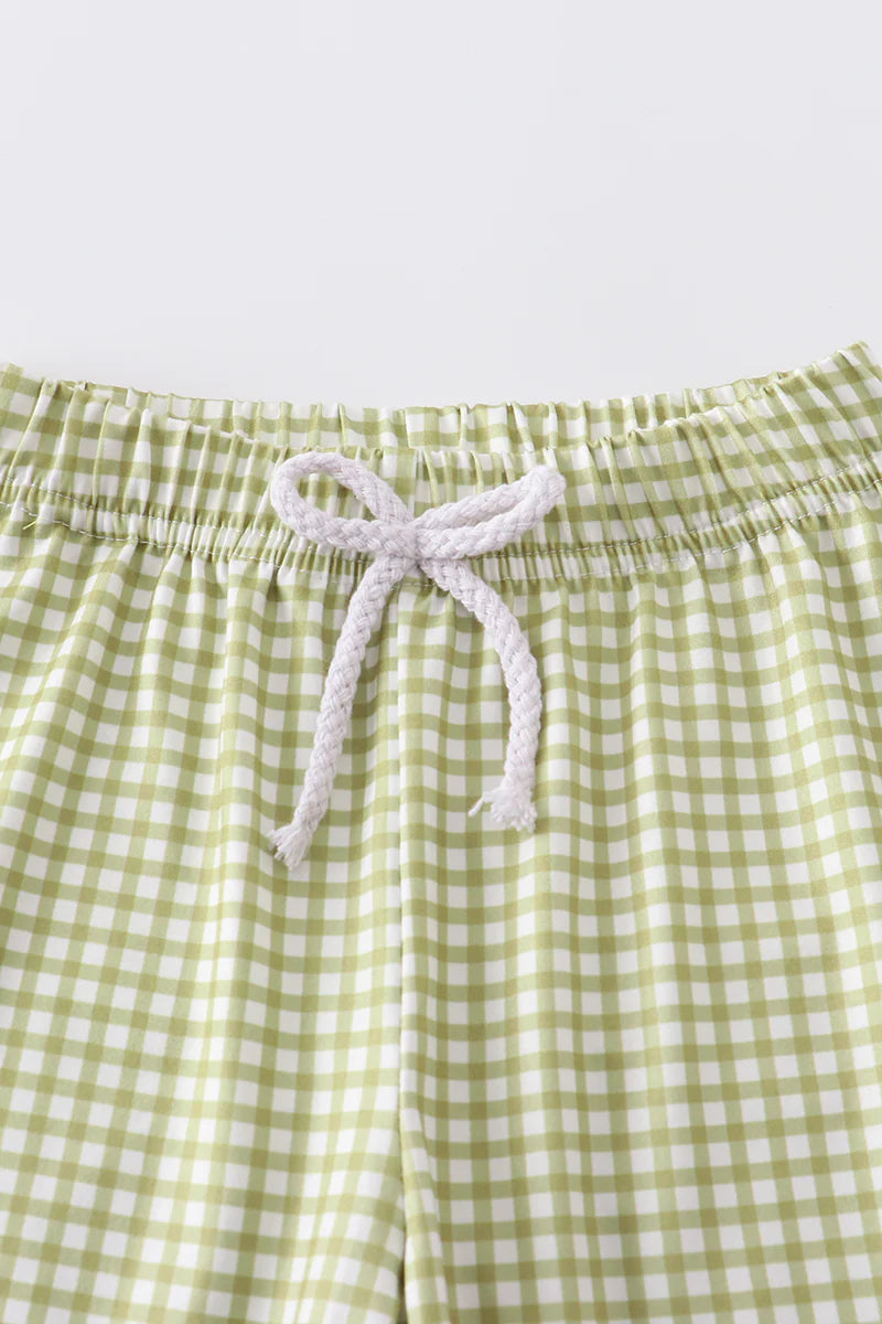 Green Three Fish Short Set