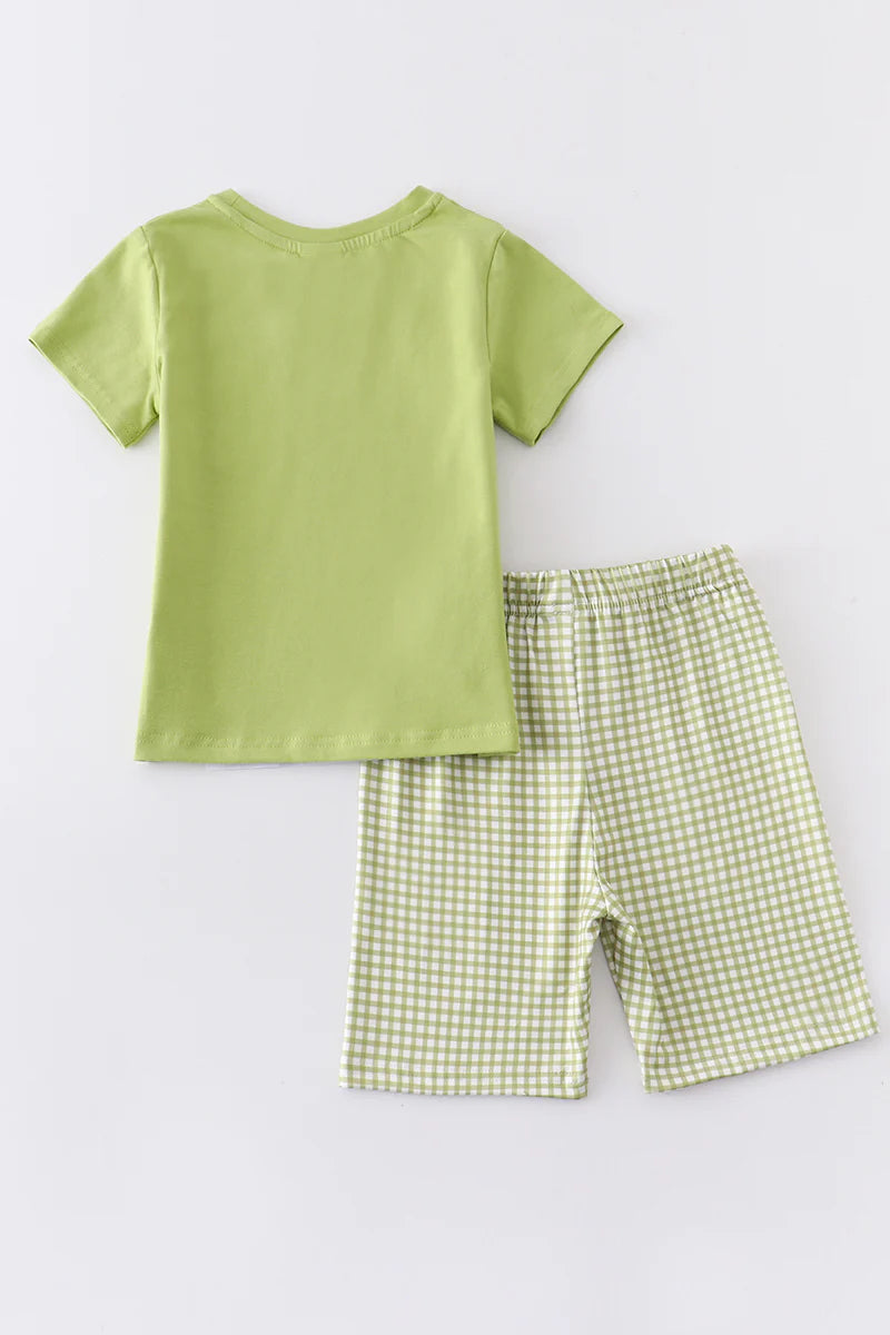 Green Three Fish Short Set