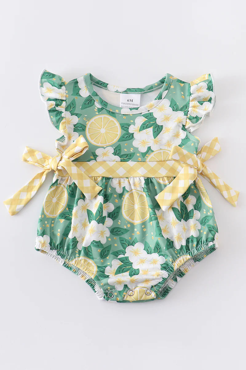 Lemon Fresh Floral Romper