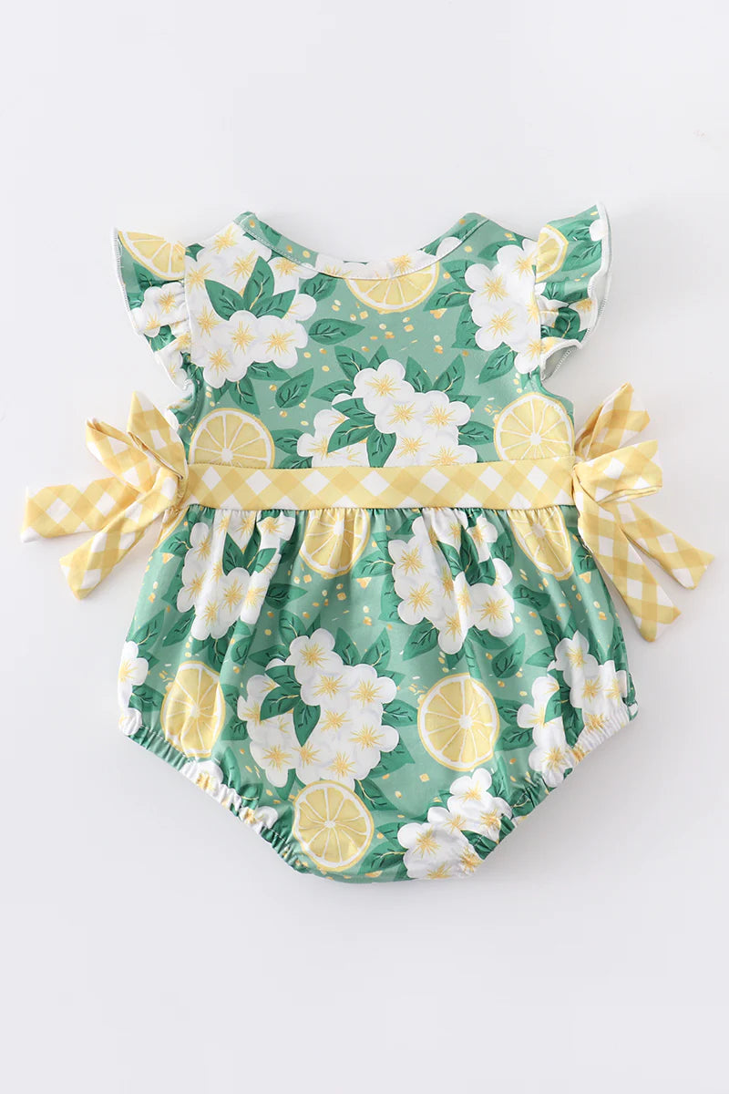 Lemon Fresh Floral Romper