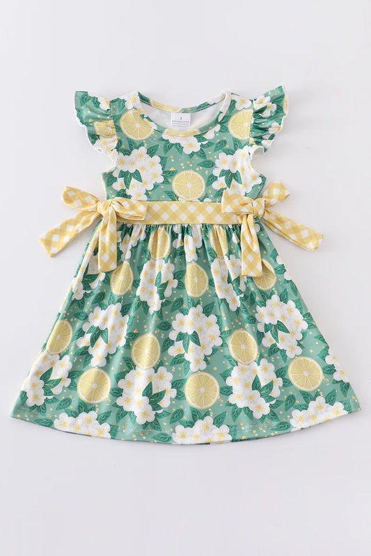 Lemon Fresh Floral Dress