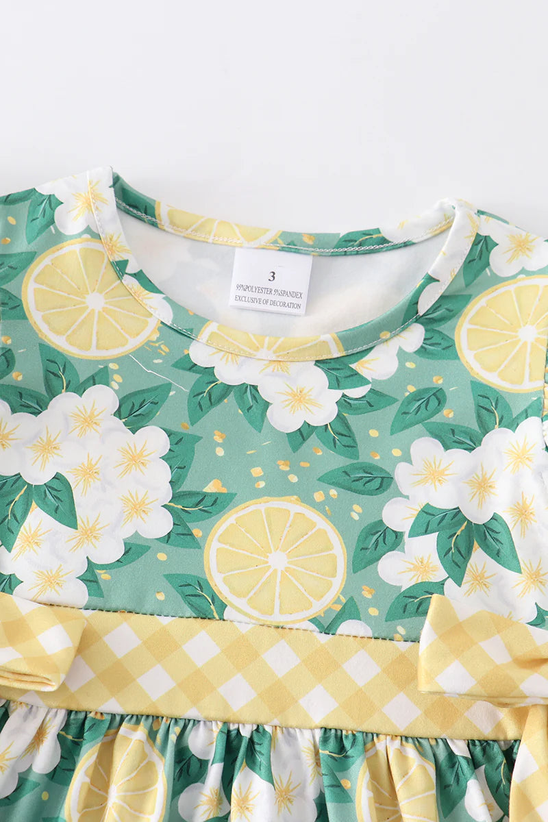 Lemon Fresh Floral Dress