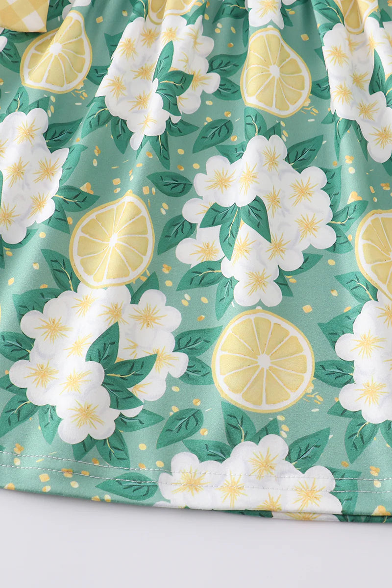 Lemon Fresh Floral Dress