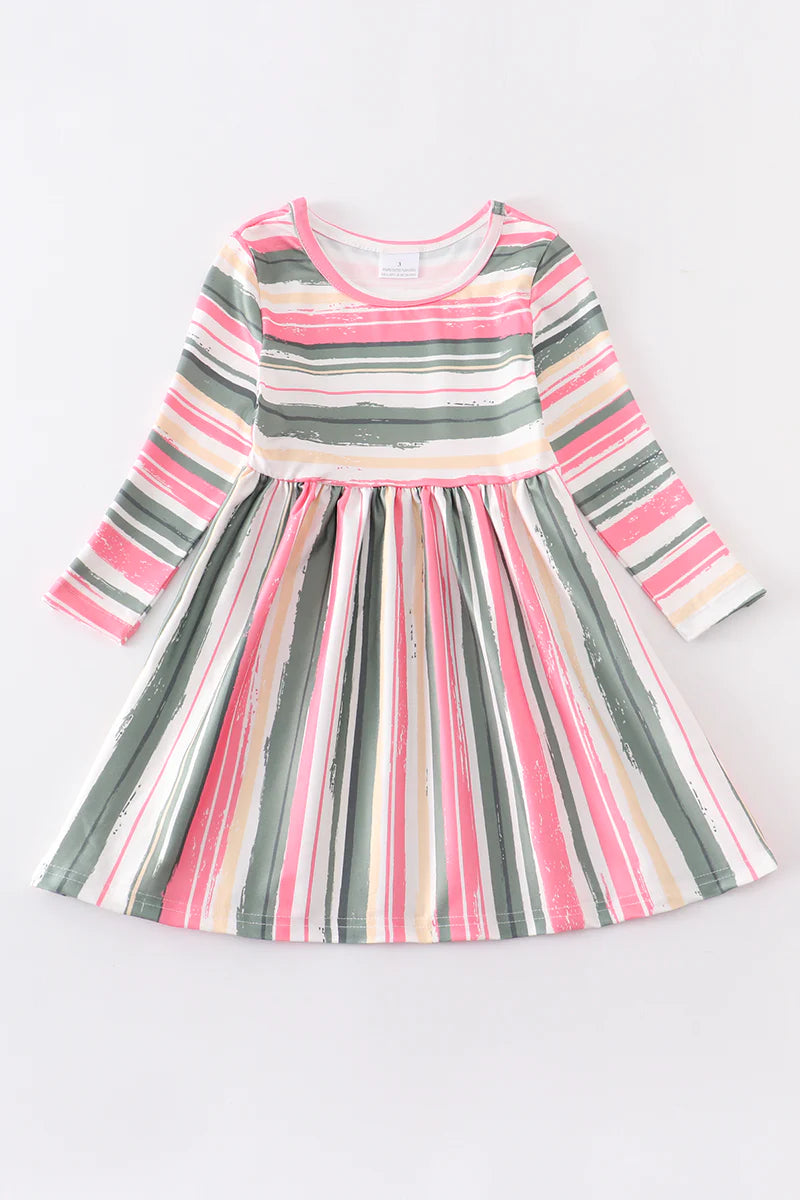 Multicolored Striped Dress