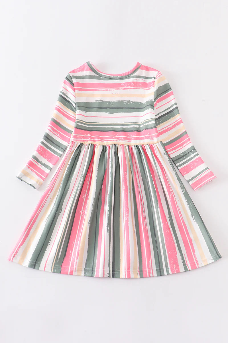 Multicolored Striped Dress