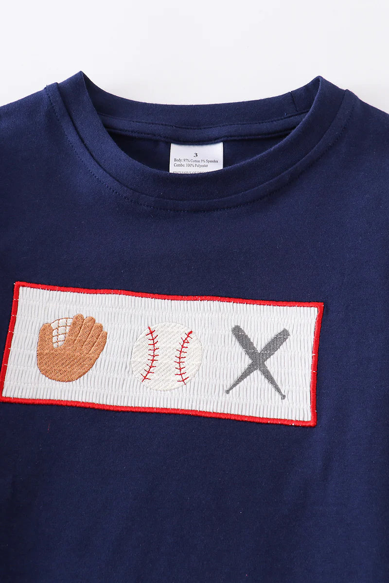 Day at the Ballpark Smocked Shirt