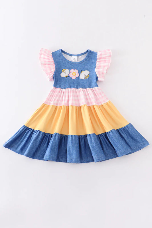 Buzzing Bumblebee Tiered Dress