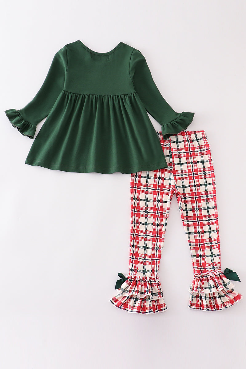 Classic Christmas Characters Pants Set with Smocking