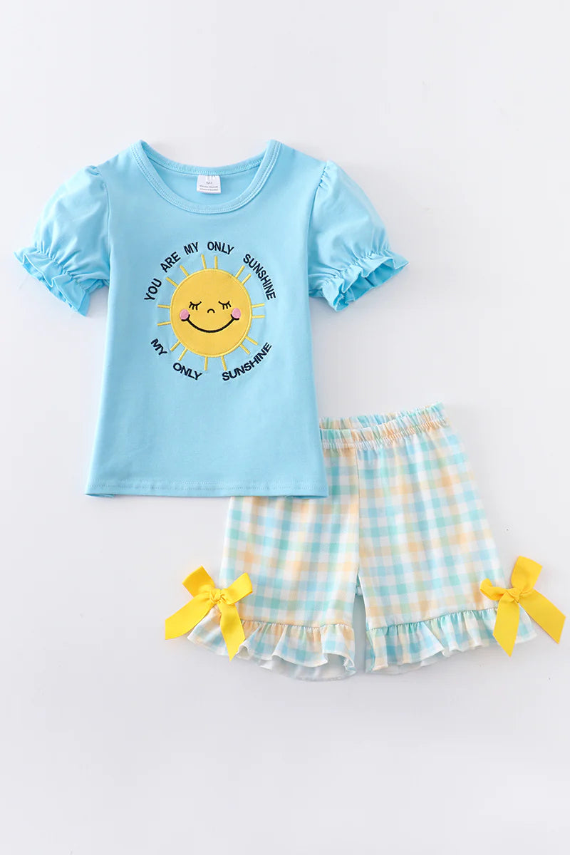 My Only Sunshine Pastel Ruffle Short Set