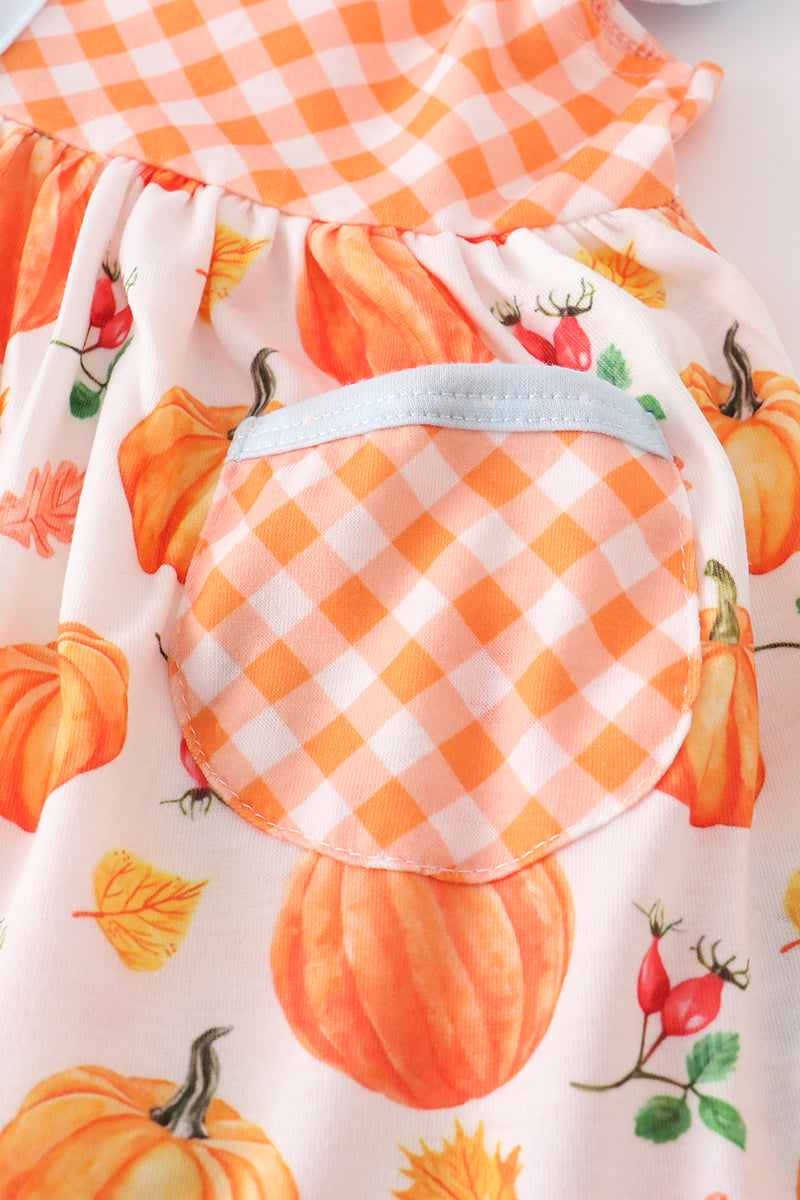 Pumpkin Print Pant Set