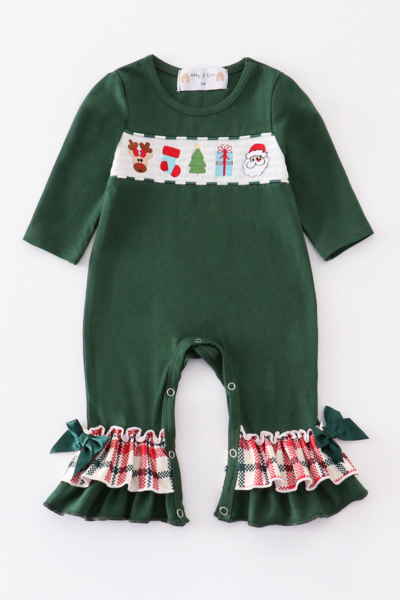 Classic Christmas Character Ruffle Romper