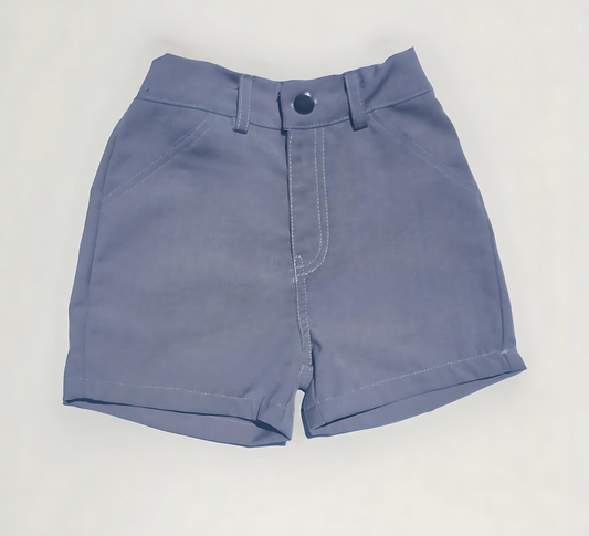 Grey Cargo Shorts with Pockets