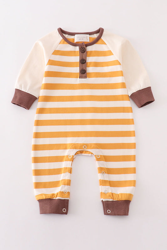 Yellow Striped Romper