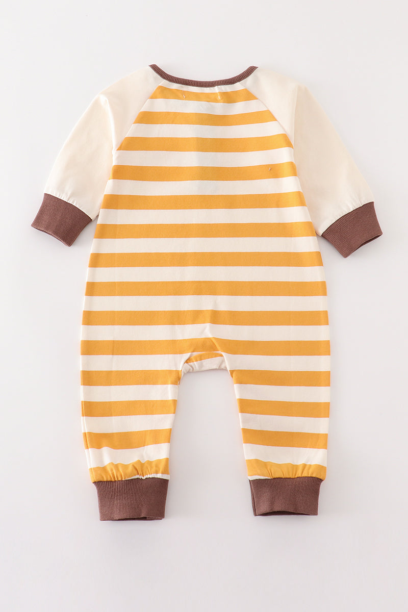 Yellow Striped Romper