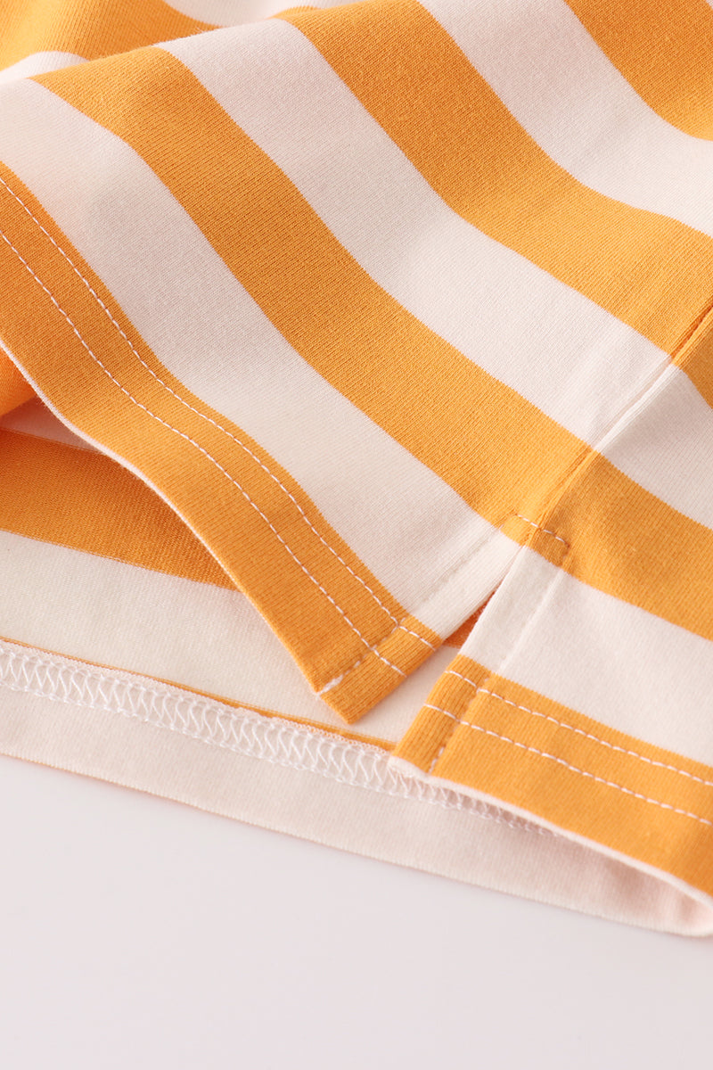 Yellow Striped Shirt with Pocket