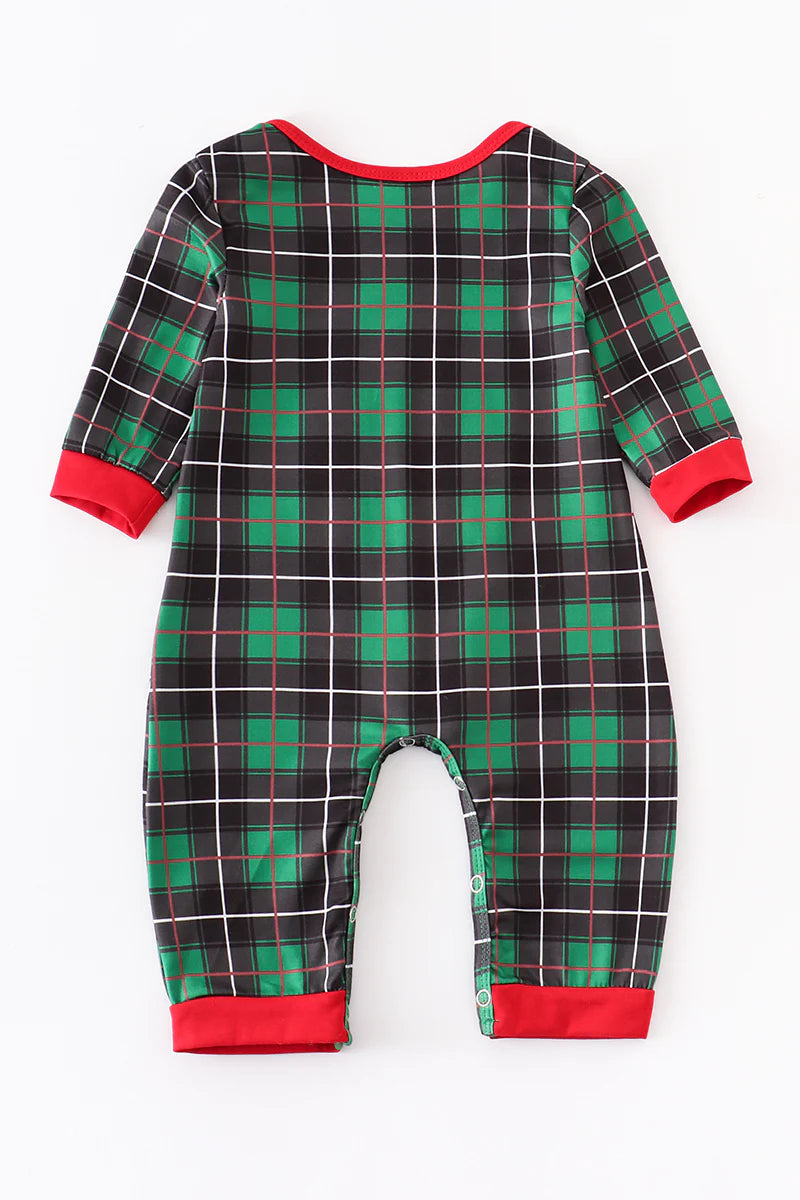 Plaid Gingerbread Boy Romper