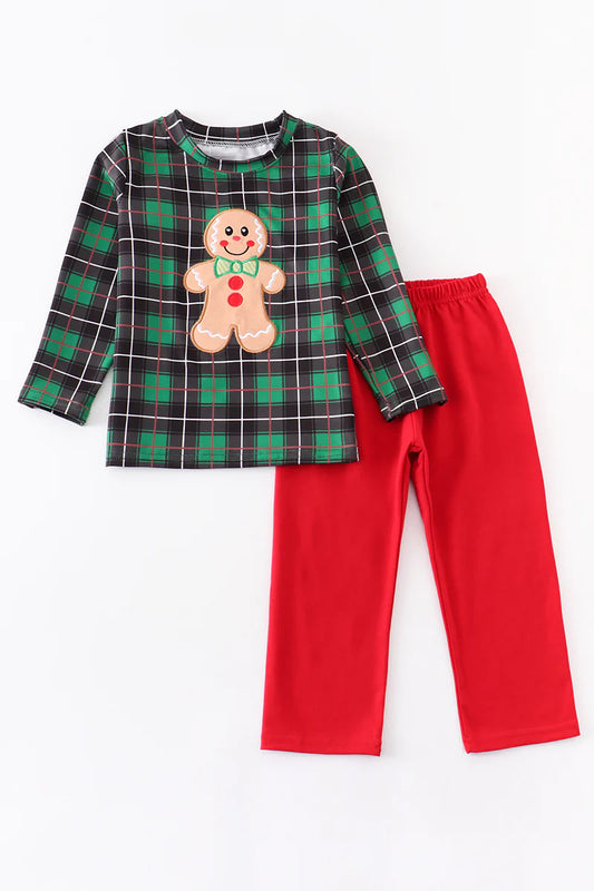 Plaid Gingerbread Pants Set