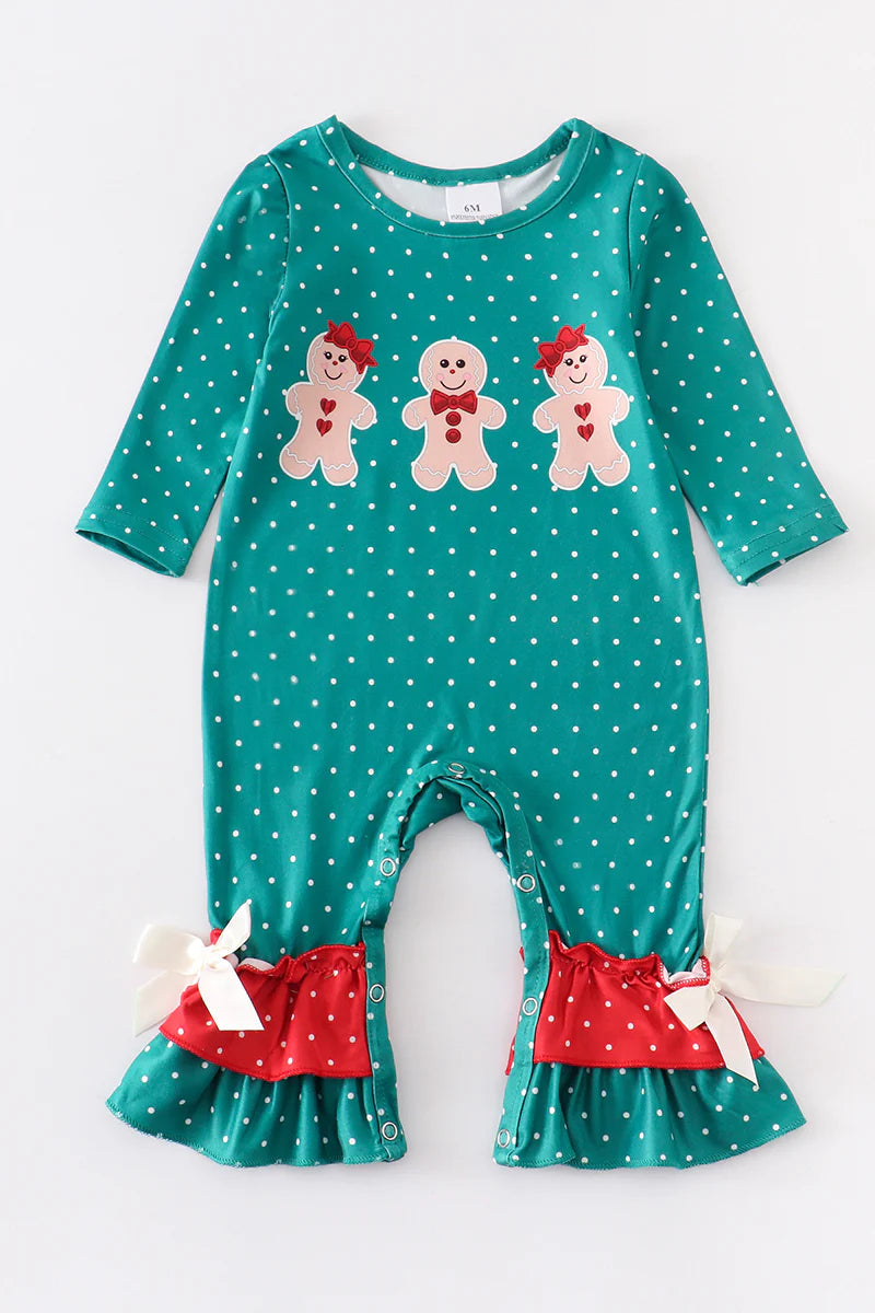 Gingerbread Trio Baby Romper