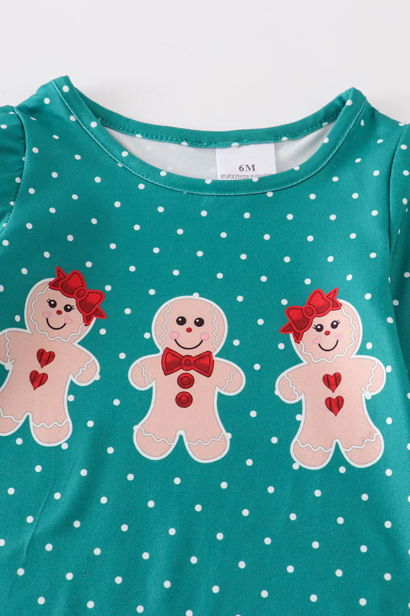 Gingerbread Trio Baby Romper