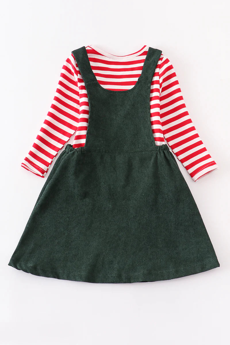 Reindeer Red Stripe Dress